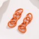 thumbnail image 1 of Nvzi Cadena extensible naranja de cuatro secciones, 50 piezas, 1,1 * 0,28 pulgadas, cadena extensible ajustable para joyería, cadena para hacer joyas DIY, cadena extensible para llaveros y pulseras., 1 of 5