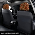 thumbnail image 3 of Kdxio Autumn Leaves Pattern Print 2 Piece Car Head Rest Covers Set Auto Front/Rear Seats Headrest Cover Universal Fit Most Cars,Sedan, SUV, 3 of 9