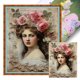 thumbnail image 1 of Kit Punto Cruz Vintage para Mujer Hilo Algodón Ecológico Bordado 11CT 40x50cm, 1 of 9