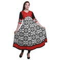 thumbnail image 1 of Bimba Printed Long Kurti For Women Anarkali Dress Indian Casual Top Tunic, 1 of 5