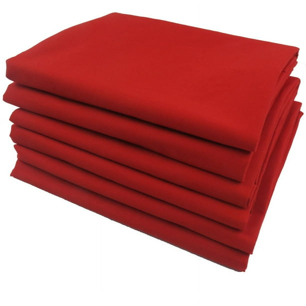 Tela de algodón roja de pies y pulgadas de ancho/90 cm de