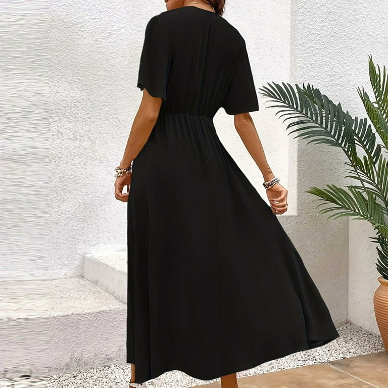 knee length dresses for ladies Hawaiian Blue Orchid Midi Dress - Matching Couple main image 1