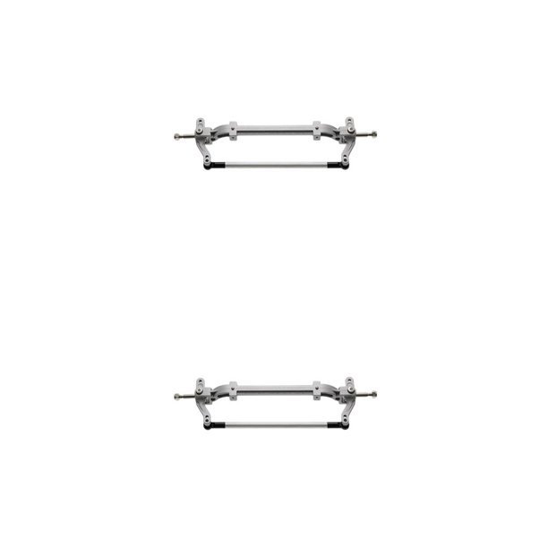 Tholdsy Remolque de aleación 1/14, eje de rueda delantera, accesorios de tractor de juguete de actualización portátil con reemplazo de varilla de Plata 2piezas Tholdsy CBP188622