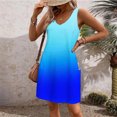 thumbnail image 5 of Liquidation d'Été 2025! Robe pour Femme Grande Taille, Liquidation de Robes d'Été pour Femmes, Robe d'Été pour Femme à la Mode avec Poches, Imprimée, Sans Manches, à Col en V, 5 of 5