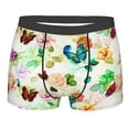 thumbnail image 4 of Goofa Floral Vintage Printed Men's Boxer Briefs Underwear, Moisture-Wicking Underwear, Trunk,Soft and Breathable Cotton Underwear-X-Large, 4 of 9