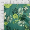 thumbnail image 2 of oneOone Rayon Dark Green Fabric Florals Craft Projects Decor Fabric Printed By The Yard 56 Inch Wide, 2 of 4