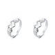 thumbnail image 1 of Qarigey Anillo de apertura Ajustable Mujeres Hombres Boda Joyería elegante Moda Decoración romántica Novio Amistad Regalo Oro Plata 2piezas, 1 of 6