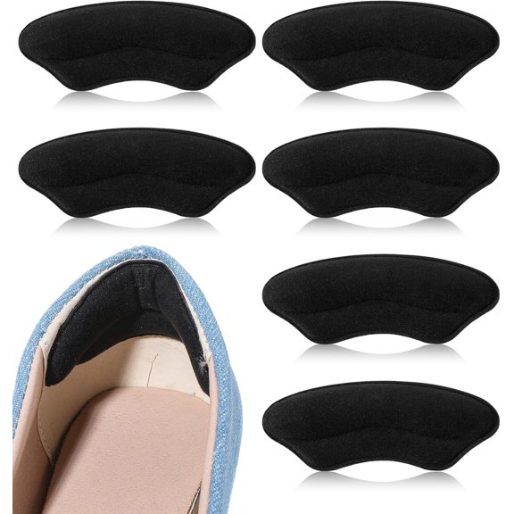 Heel Pads for Shoes That are Too Big, 6 PCS Shoe Cushions Inserts Liners, Anti Slip Shoe Filler for Improved Fit and Comfort, Snugger Pads for Women and Men