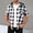 White, variant on Summer Hooded Flannel Shirt for Men Casual Button Down Shirt Short Sleeve Plaid Hoodie with Pocket Yellow