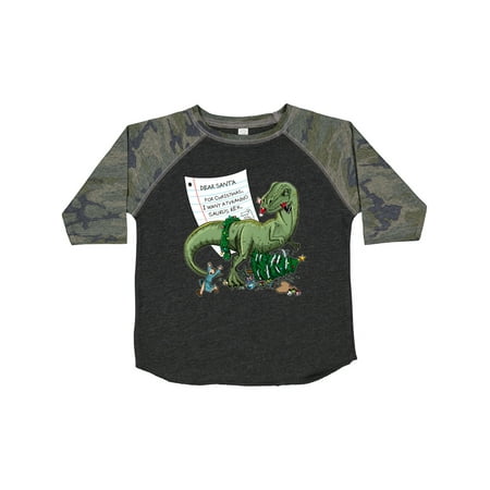 

Inktastic A Dinosaur for Christmas Gift Toddler Boy or Toddler Girl T-Shirt