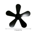 thumbnail image 3 of sdhkgrrt under $5 5 Blade Stove Fan, 5 Blade Stove Fan Replacement,Heat Powered Wood Stove Blades,Aluminum Alloy Fireplace Fan,Quiet Stove Accessories,Eco Friendly Fan Blades, 3 of 5