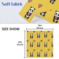 thumbnail image 5 of 20"x20" Satin Dinner Napkin Panda Cartoon with Heart Pattern Table Napkins for Wedding Birthday Restaurant Party Tableware Decoration 4 Pack, 5 of 6