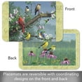 thumbnail image 3 of CounterArt "Songbirds" 4-Pack Reversible Flexible Plastic Tabletop Placemats, 3 of 7