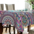 thumbnail image 3 of GZHJMY Mandala Tablecloth, Rectangle Waterproof Washable Polyester Table Cover for Picnic Dinner Holiday Party Decor, 60 x 60 Inch, 3 of 7