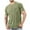 Green, variant on COSFO Pullover Men's Shirts Crew Neck Solid Casual Short Sleeve Tops with Pocket Workout Loose Classic T-Shirt
