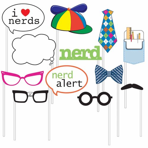 Photo Booth Props, Nerds, 12pk