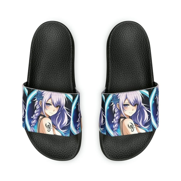 Scorpio Zodiac Anime Women's PU Slide Sandals