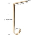thumbnail image 5 of GEX Skid proof Christmas Stocking Holder Hook Hanger Fireplace Metal Decor Gold Set of 4, 5 of 5