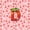 Pink Red D, variant on jejeloiu Strawberry Floral Monogram A Full Size Sheets For Girls,3D Cartoon Cute Fruit Bed Sheets For Kids,4 Pieces