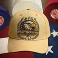 thumbnail image 2 of WKSCLPAI Veterans' Pride Hat, DD-214 Military Adjustable Baseball Cap, Eagle Printed Commemorative Veterans Day Baseball Cap(Khaki), 2 of 6
