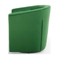 thumbnail image 3 of Tufted Armchair Accent Chair, Velvet, Green, Modern Contemporary Urban Design, Living Lounge Room Hotel Lobby Hospitality, 3 of 8