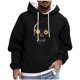 thumbnail image 2 of Sudadera con capucha para hombre, informal, a la moda, con estampado, con cordón, de manga larga, de poliéster, 2 of 6