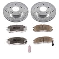 thumbnail image 3 of PowerStop Front Z26 Street Warrior Carbon-Fiber Ceramic Brake Pad and Drilled and Slotted Rotor Kit Fits: CHRYSLER DODGE EAGLE MITSUBISHI PLYMOUTH Select Models K681-26, 3 of 9