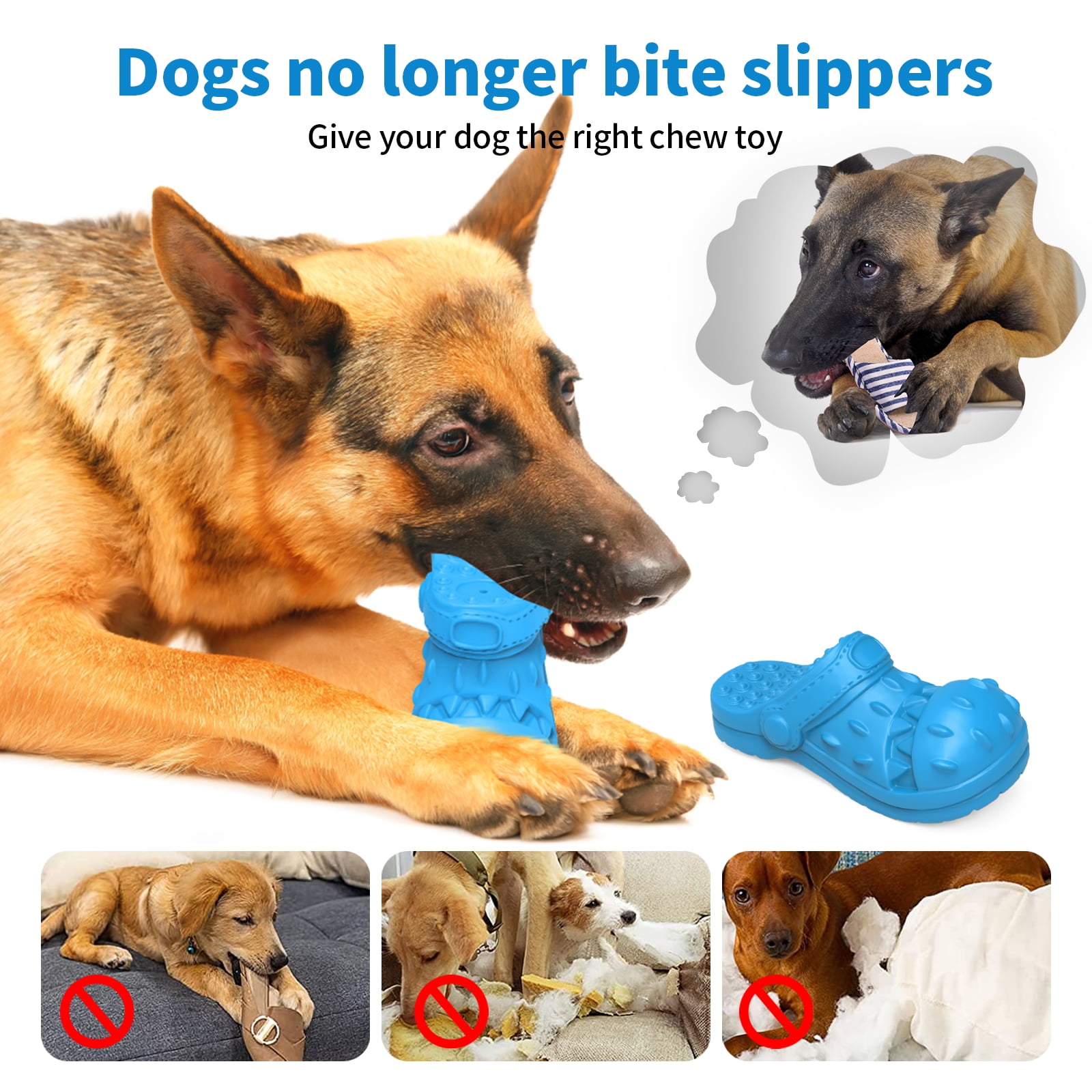 PcEoTllar Dog Chew Toys for Small Medium Aggressive Chewers Interactiv –  PcEoTllar LED Pet Collar
