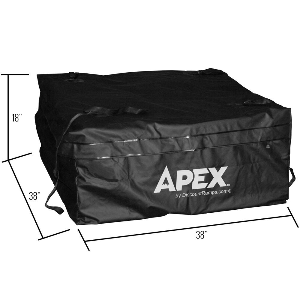 Apex RBG-01 38in Large Soft-Side Vehicle Cargo Rack Bag - 15 Cubic Feet