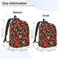 thumbnail image 2 of Yiaed Tomatoes Print Print Laptop Backpack Travel Canvas Backpack Vintage Aesthetic Backpack for School Knapsack Backpack Backpack for School-, 2 of 5