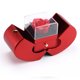 thumbnail image 4 of Jumpingount Joyero de flores eternas Cajas de anillos de Navidad Organizador Pareja Favores románticos Boda Fiesta de cumpleaños Regalo de Año Nuevo Disfraces de disfraces Verde caja navideña, 4 of 6