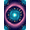 Turquoise Blue Pink Purple, Pattern 4, variant on ODIKA 6'x9' Washable Area Rug Non-Slip, Chair-Friendly, Starry Constellation Nebula Meteorite Uranus Galaxy Astrology Refined Structured for Dining Room, Under Table, Office Dcor