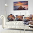 thumbnail image 4 of Designart 12" x 20" Pier & Bridge Polyester Throw Pillow, 4 of 5
