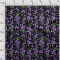 thumbnail image 3 of oneOone Silk Tabby Purple Fabric Floral Sewing Fabric By The Yard Printed Diy Clothing Sewing Supplies 42 Inch Wide, 3 of 4