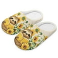 thumbnail image 6 of Chririnla Simflower Book Sloth Shoes Soft Plush Fuzzy Comfy Non Slip Indoor Outdoor House Slippers Warm Cozy Memory Foam Sole Lightweight For Women, 6 of 7