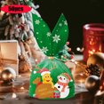 thumbnail image 2 of Costeam Christmas Small Gift Bags, Xmas Cute Santa Bear Candy Treat Goodie Bags Bulk,Christmas Reusable Plastic Party Favor Bags For Christmas Birthday Holiday Party, 2 of 6