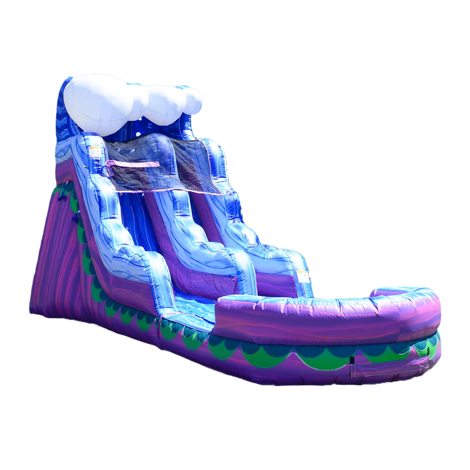 JumpOrange Mermaid 15' ft Commercial Inflatable Water Slide with Splash Pool (with Blower)