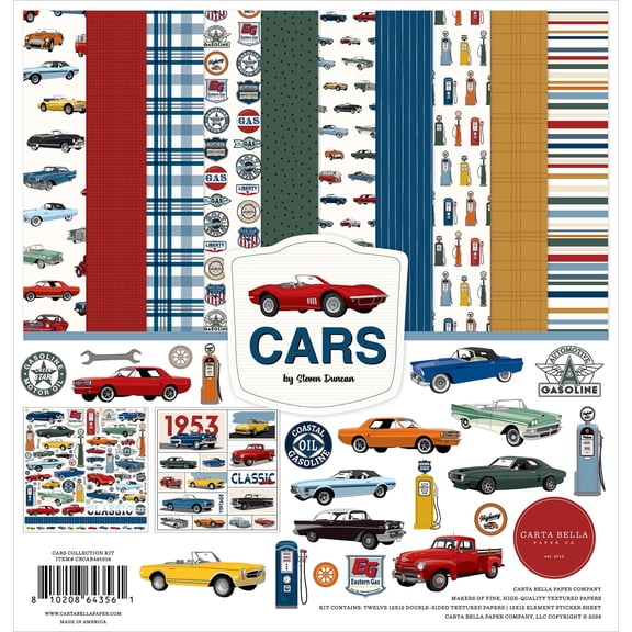 Carta Bella Collection Kit 12"x12" - Cars