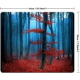 thumbnail image 4 of Fantasy Foggy Trees Small Mouse Pad 7.9x9.5in Washable Lycra Cloth Non-Slip Rubber Base for Wireless Mice, 4 of 4