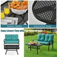 thumbnail image 5 of Aimee Lii 2 Pieces Outdoor Patio Furniture Set for Backyard and Poolside, Patio Conversation Sets, Turquoise, 5 of 7