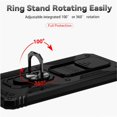 thumbnail image 3 of Estuche GANGXUN para Xiaomi Redmi Note 9 Pro, soporte giratorio 360°, estilo mecánico y magnético, 3 of 5