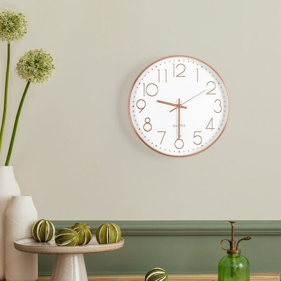 Modern Wall Clock is silent without ticking and battery powered clock for home, office, school décor