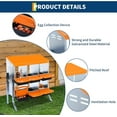 thumbnail image 4 of Chicken Nesting Box, 6 Hole 2 Layer Hen Nest Boxes with Legs, Roll Away Eggs Laying Boxes,Cleanable Pull Out Hen Roosting Boxes, 4 of 7