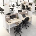 thumbnail image 3 of Hustle Tackboard for 60W Cubicle Desk in Warm Beige Fabric, 3 of 6