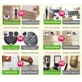 thumbnail image 5 of 18" Tall Cat Tree Tower with Cat Condos - Large Cat Tree - Cat Tower for Indoor Cats - Play Scratch Hide Climb Activity Furniture with Toy - Gray and Beige, 5 of 5