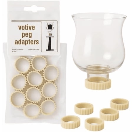 Votive Rubber Gaskets for Peg Candle Holders, Tan$$Home Decor, Kitchen, & Other