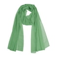 thumbnail image 1 of INSPIRAR CHIC Bufanda de Chiffon Sólido para Mujeres Ligera Suave Sheer Larga Envoltura para la Cabeza Chal Bufandas Verde Celadón 68.9x27.6 pulgadas, 1 of 7