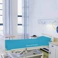 thumbnail image 2 of 3 Piece Hospital Bed Sheet Set Sheets for Hospital Bed Cotton - Hospital Bed Sheets Fitted Sets - Egyptian Cotton 400 TC - Hospital Bed Sheets (Turquoise Blue, 36" x 84"x 6"), 2 of 3