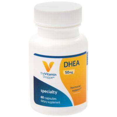The Vitamin Shoppe DHEA 50MG, Hormonal and Healthy Aging Support for Both Men  Women, Once Daily (60