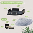 thumbnail image 7 of Cat Wall Furniture Set with Plush Cushion, Cat Hammock Cat Wall Shelves with 3 Cat Wall Steps, Cat Shelves and Perches for Wall Climbing Shelves for Indoor, Black Indoor Cat Shelves Wall Mount, 7 of 7